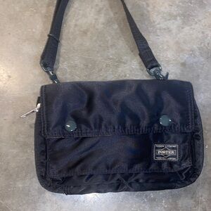 Yoshida & Co. Porter Black tanker Crossbody Bag